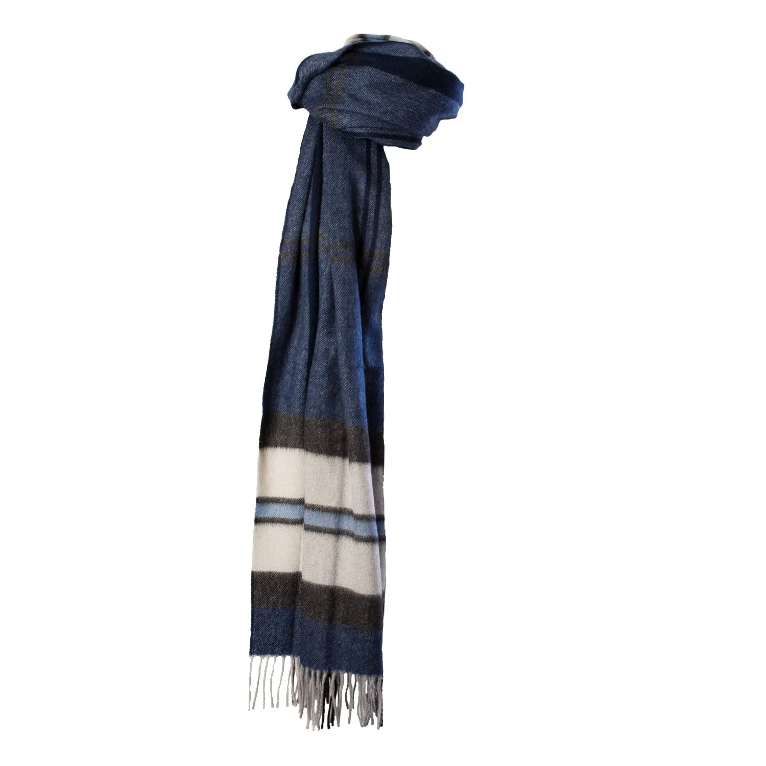 100% Cashmere Solid Stole  Thomson Navy