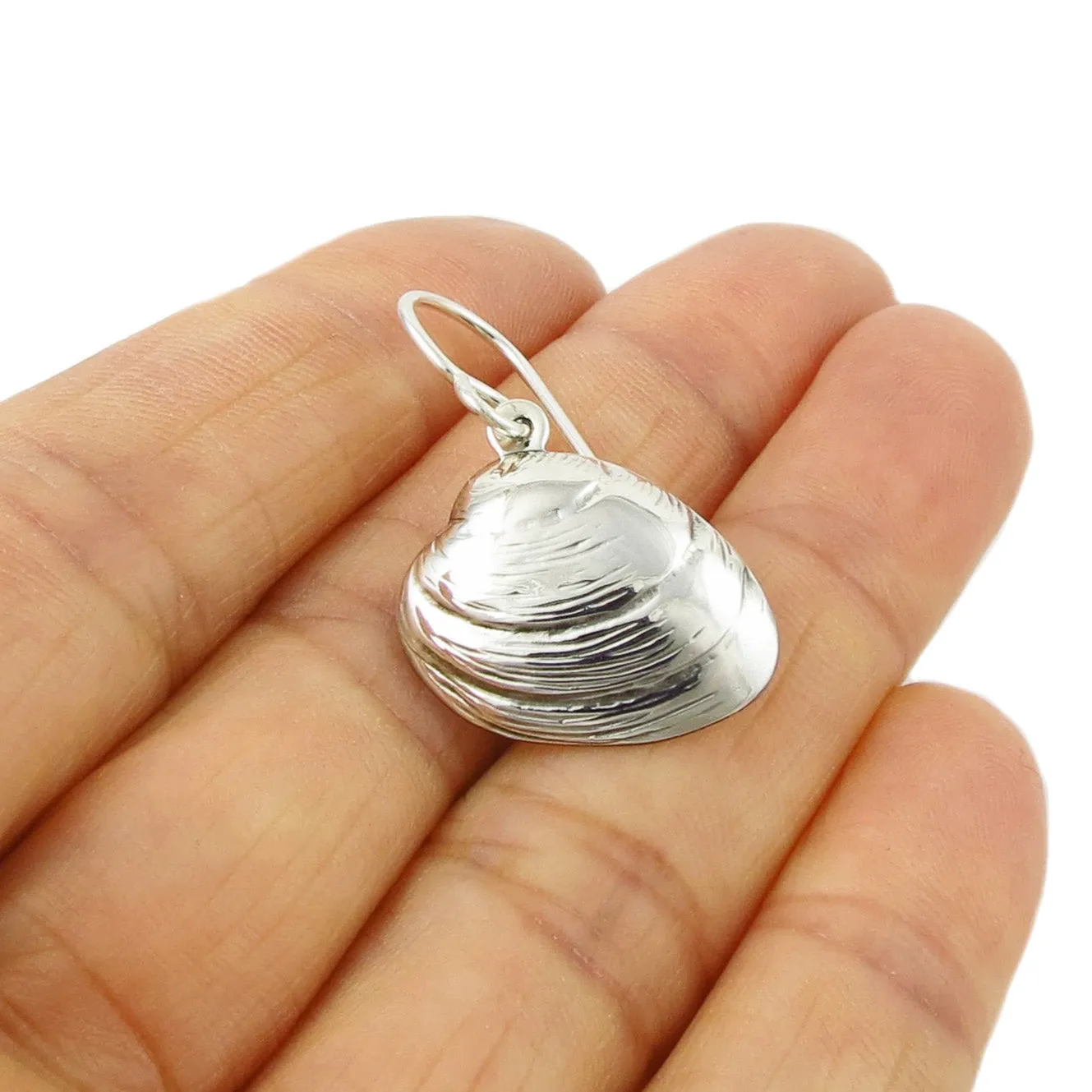 925 Sterling Silver Seashell Earrings