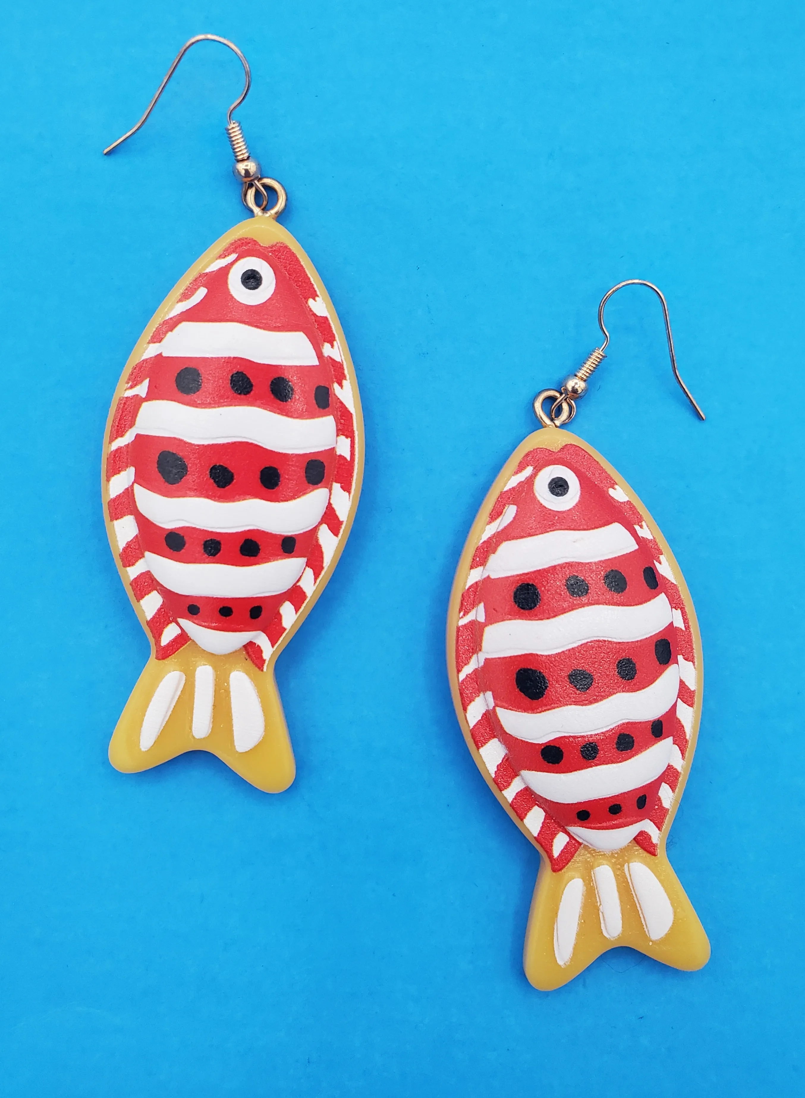 Acrylic Clownfish Dangle Earrings