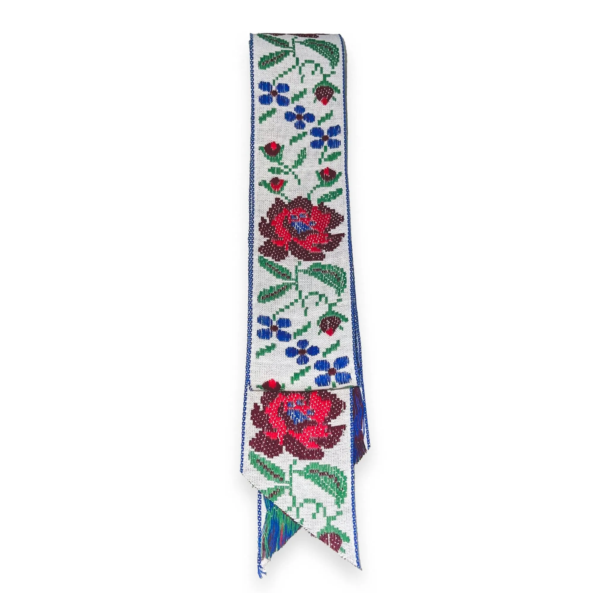 Antique Rose Cross-stitch Ribbon - Short