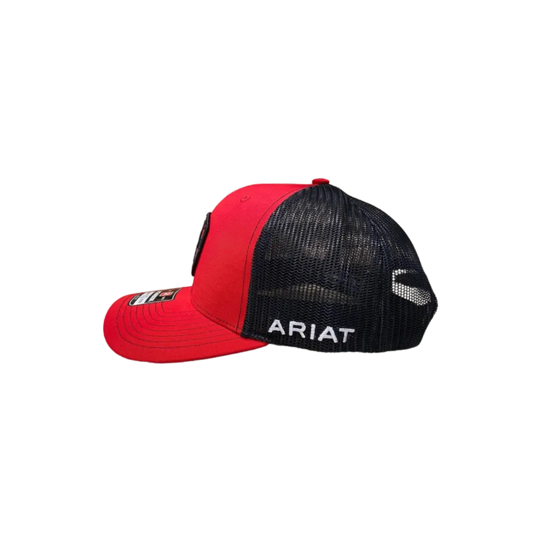 Ariat M&F Red Mesh Shield MX Flag Cap