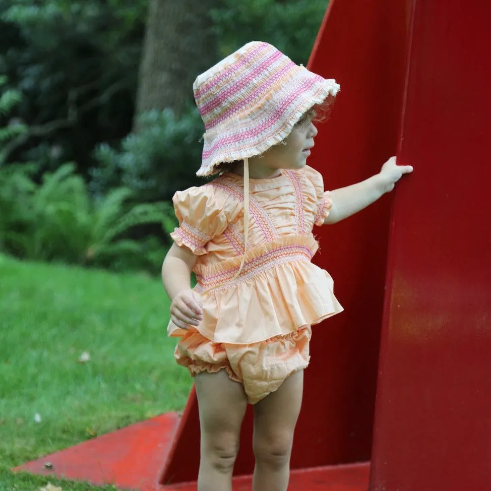 BABY SMOCKED BUCKET HAT