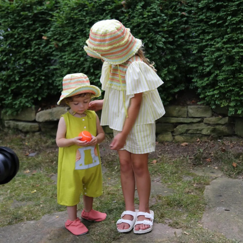 BABY SMOCKED BUCKET HAT