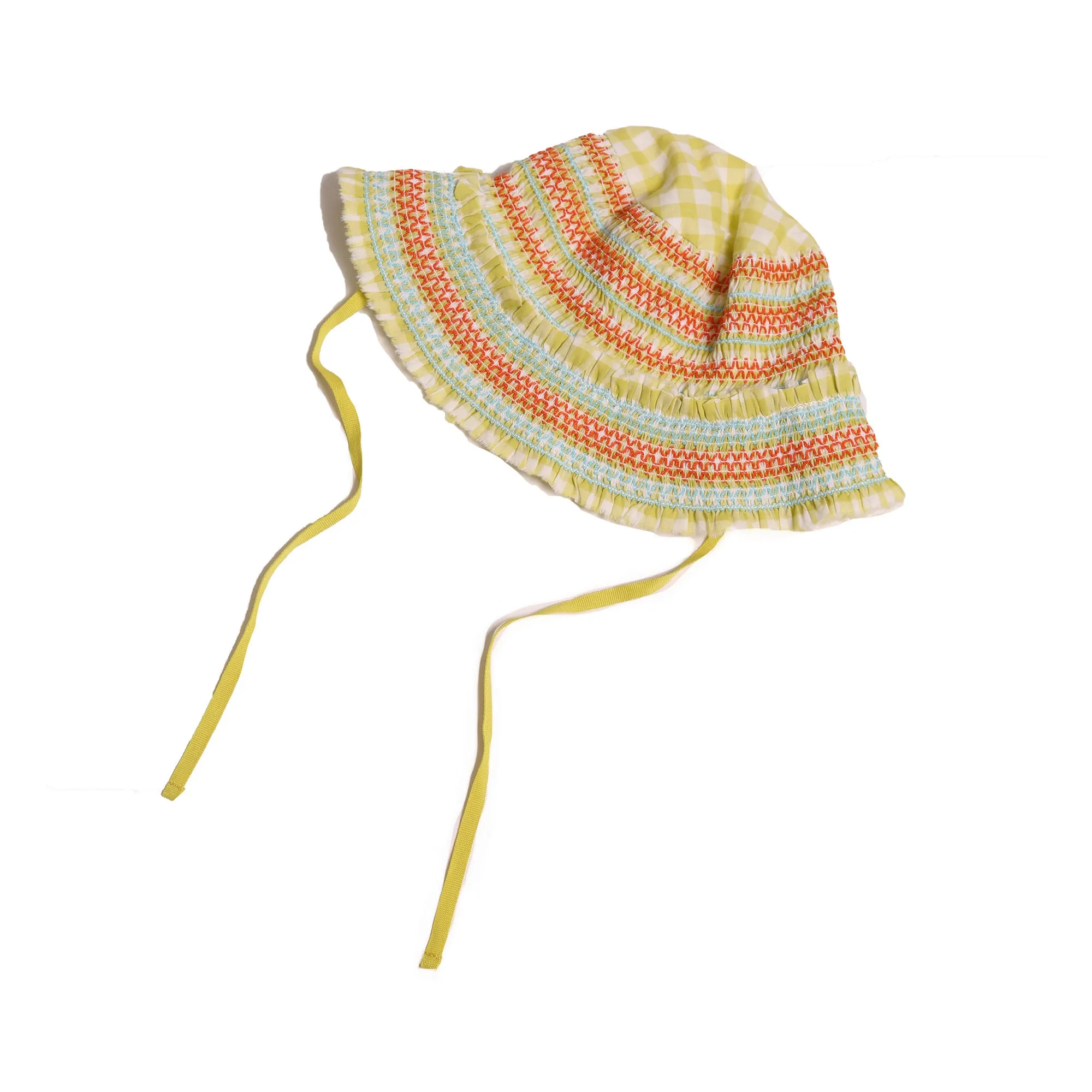 BABY SMOCKED BUCKET HAT