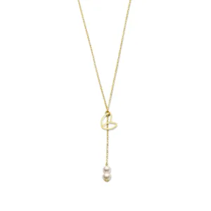 Belleville Noémi 14 karat gold necklace with freshwater pearls