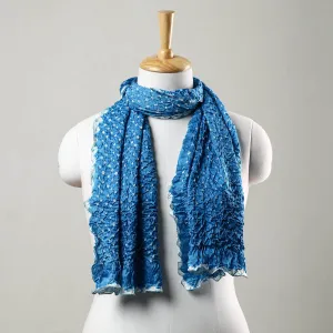 Blue - Kutch Bandhani Tie-Dye Modal Silk Stole 27