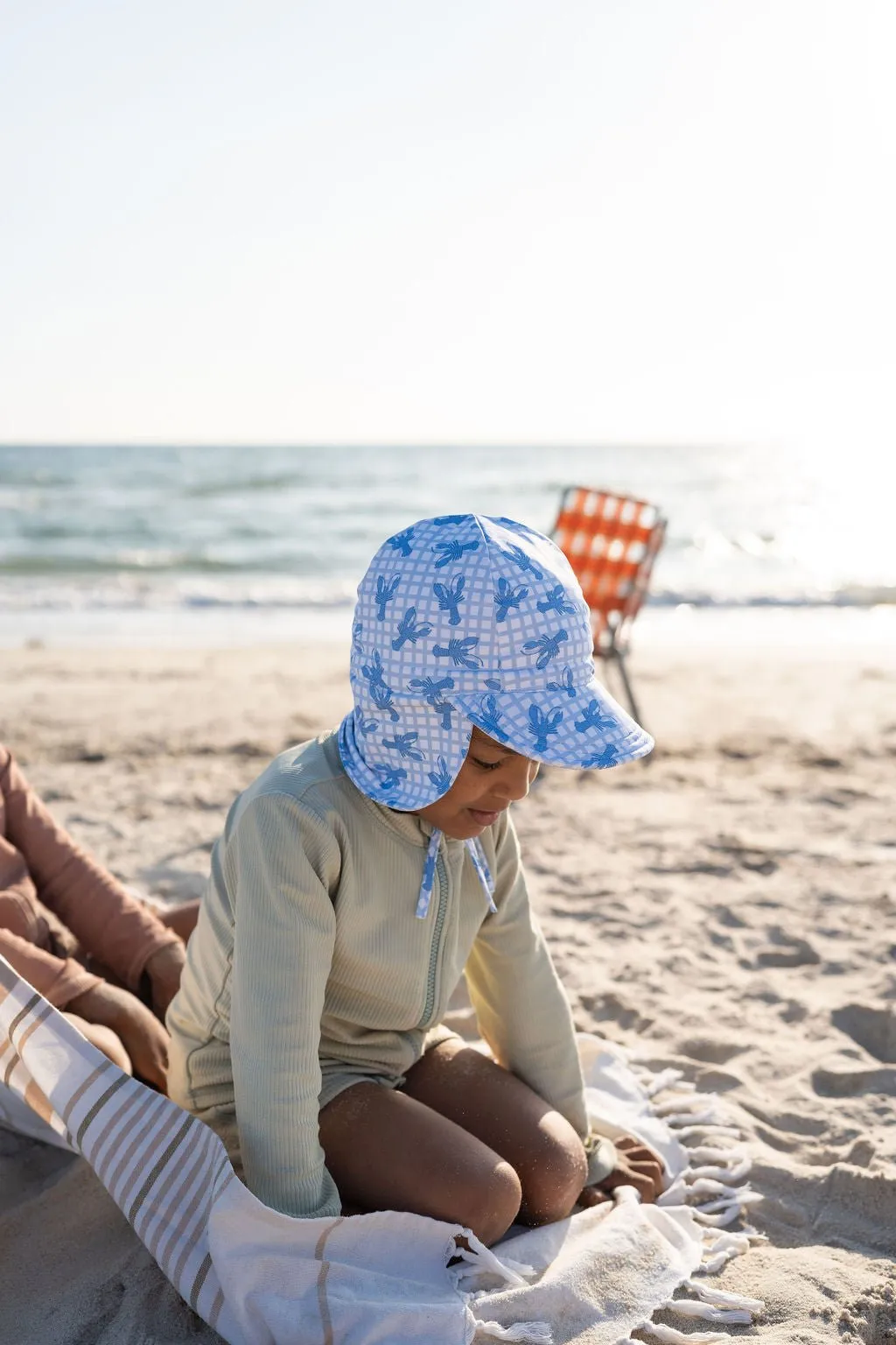 Blue Lobsters Swim Flap Cap