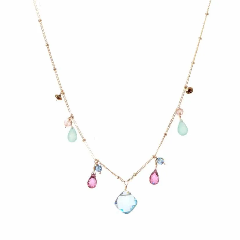 Boho Zina Gemstone Layering Necklace