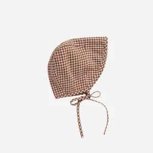 Brimmed Bonnet | Redwood Gingham