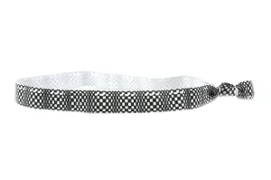 Checkers Black White Elastic Headband (SKU 6079 HB)