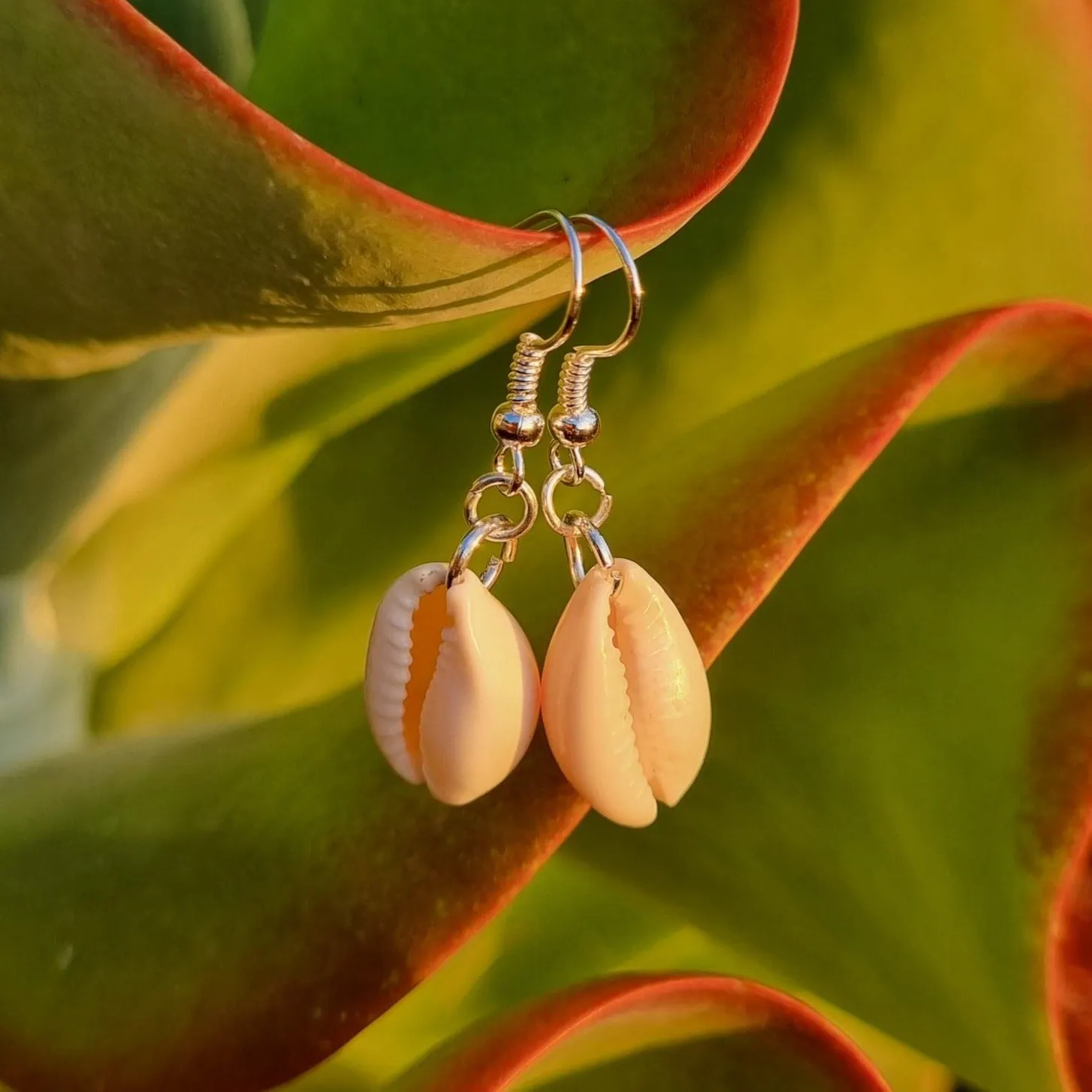 Coastal Cowrie Shell Earrings