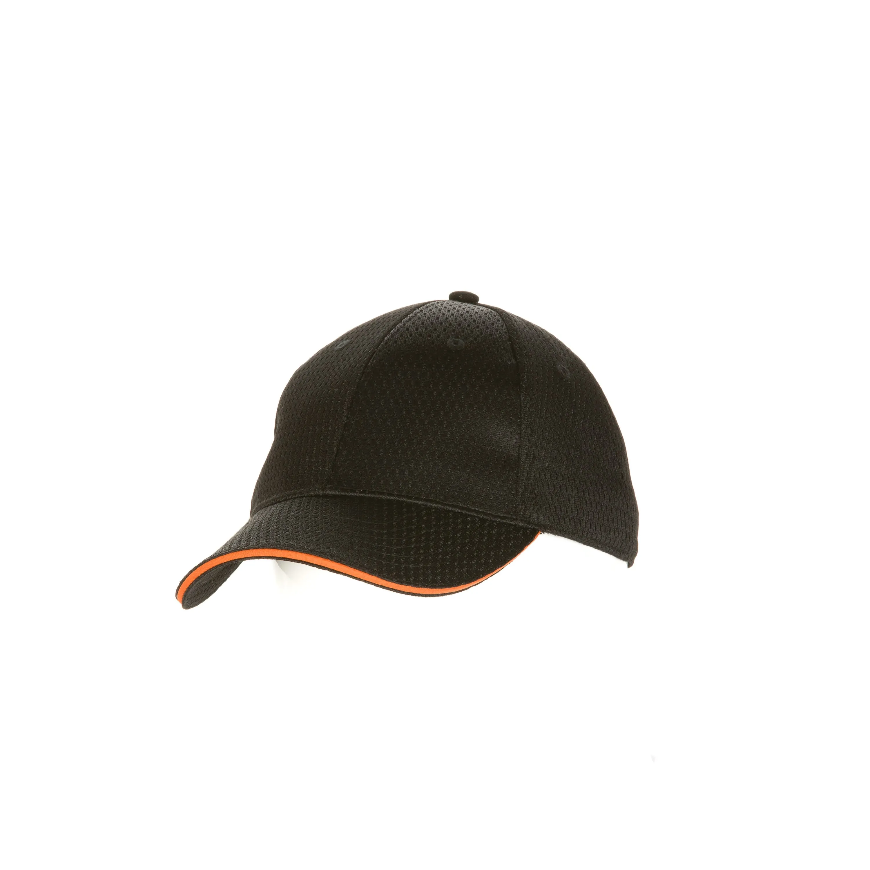 COOL VENT™ BASEBALL CAP WITH TRIM - Orange / Black