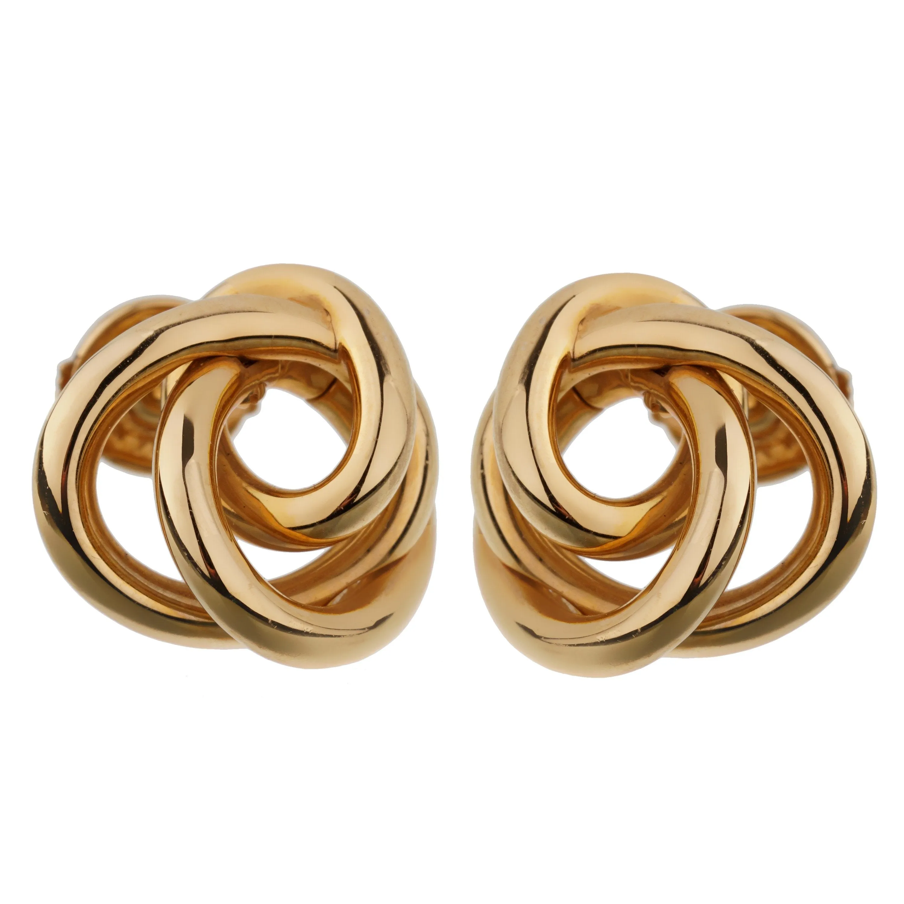 De Grisogono Love Knot Rose Gold Stud Earrings