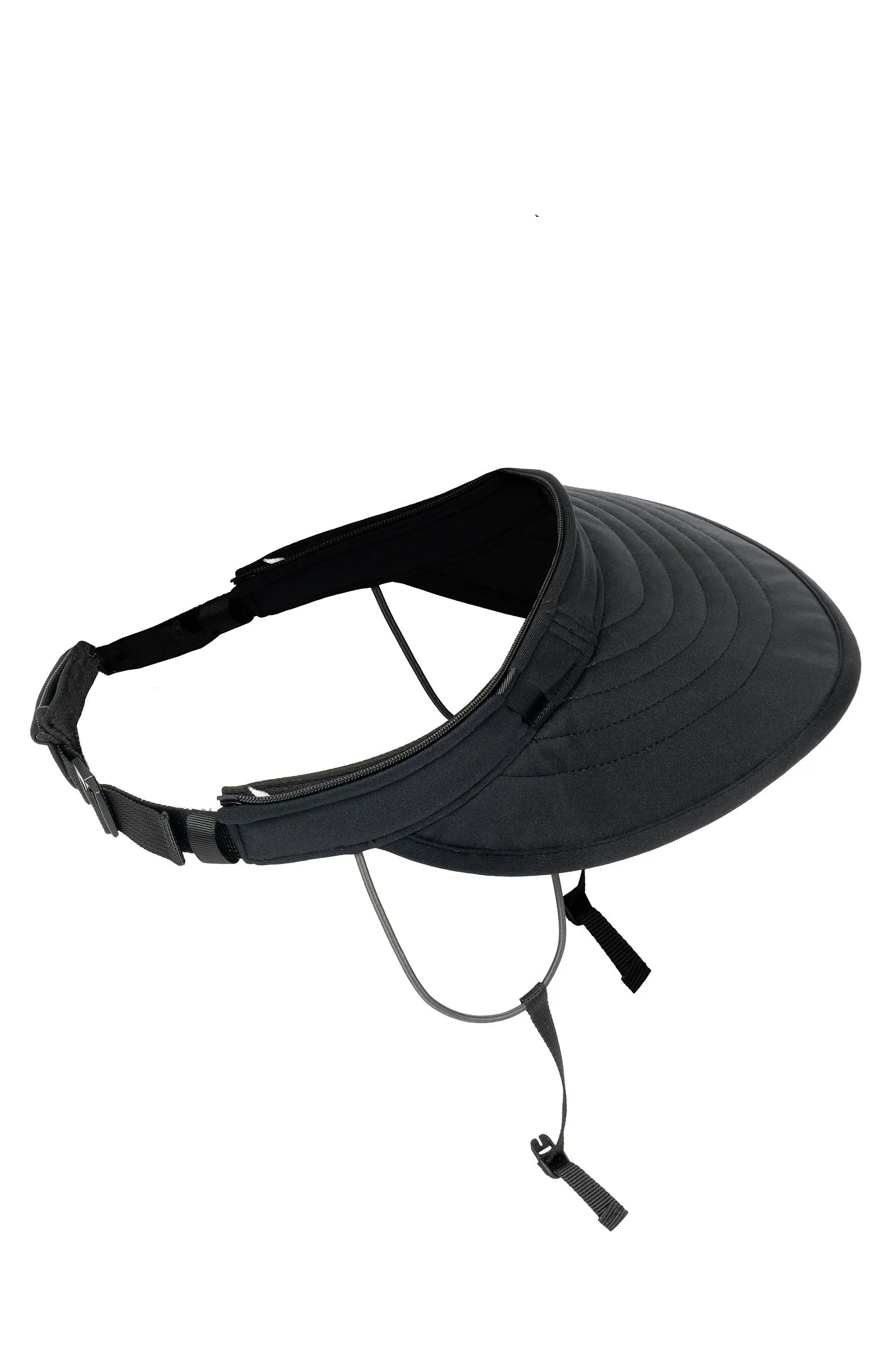 Delray Convertible Swim Visor | Black