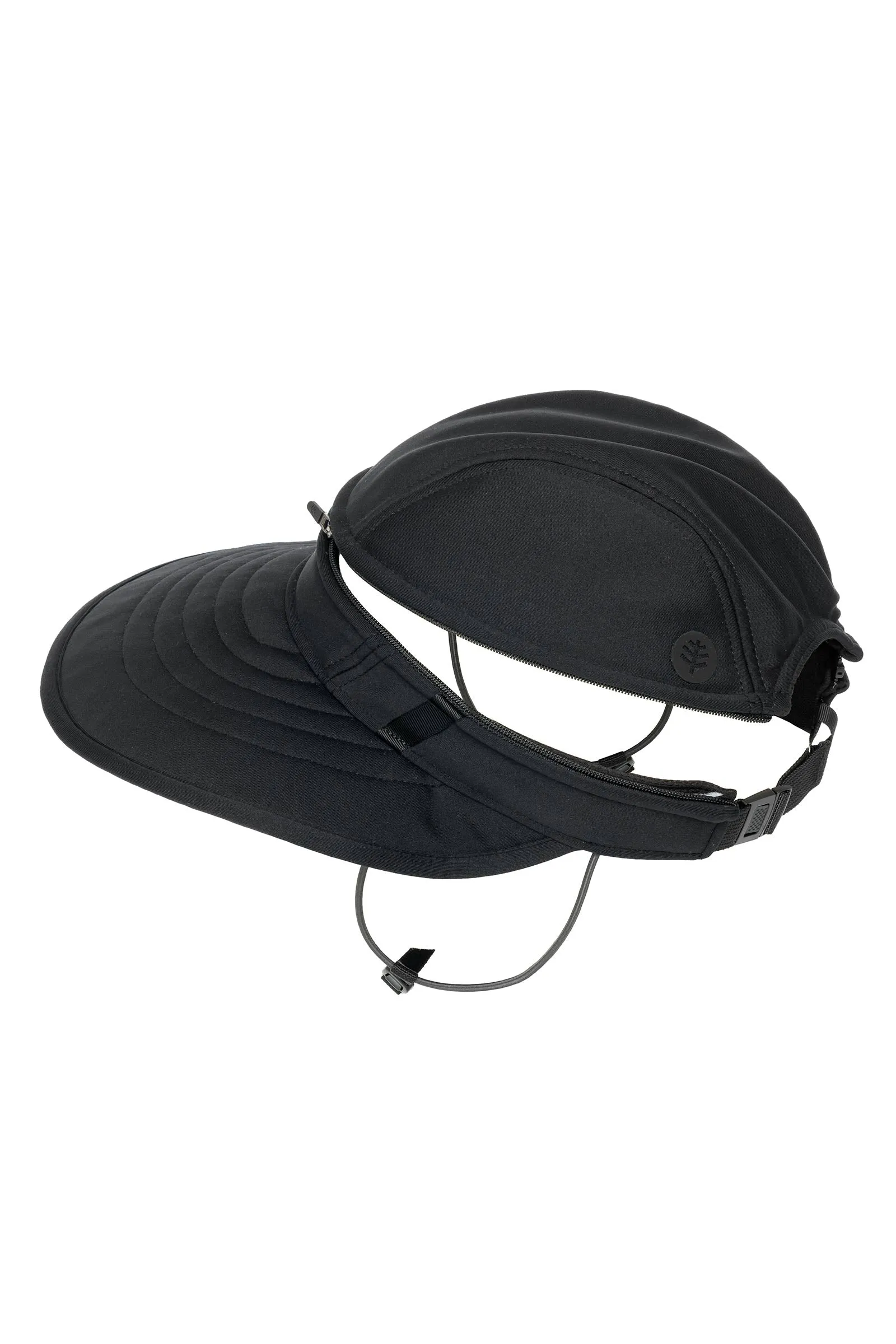 Delray Convertible Swim Visor | Black