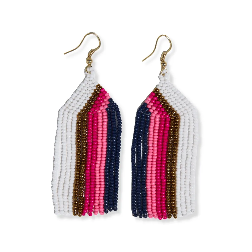 Dolly Beaded Fringe Earrings