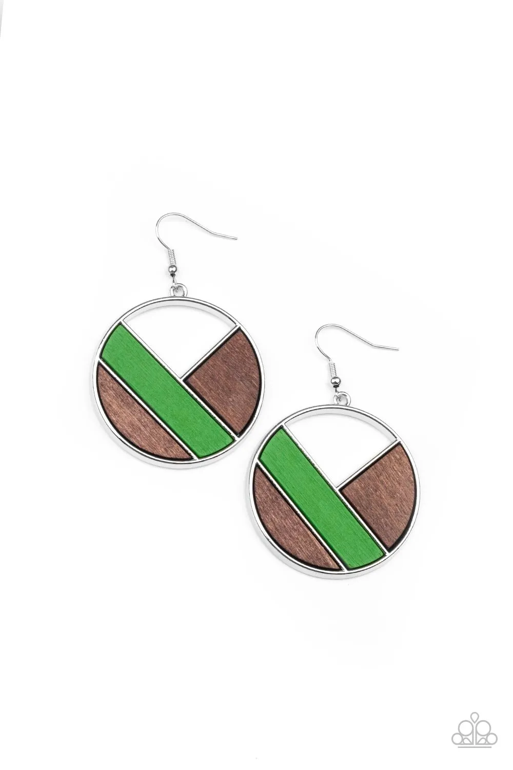 Earrings Dont Be MODest - Green E367