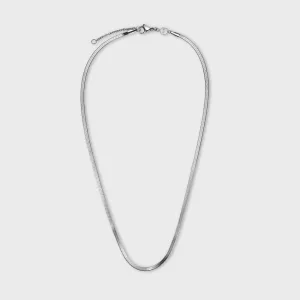 Essentielle Snake Necklace Silver Colour