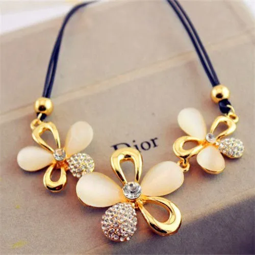 Fashion Western statement elegant Chain Newest Rinestones Cat Stone Pendant choker necklace jewelry