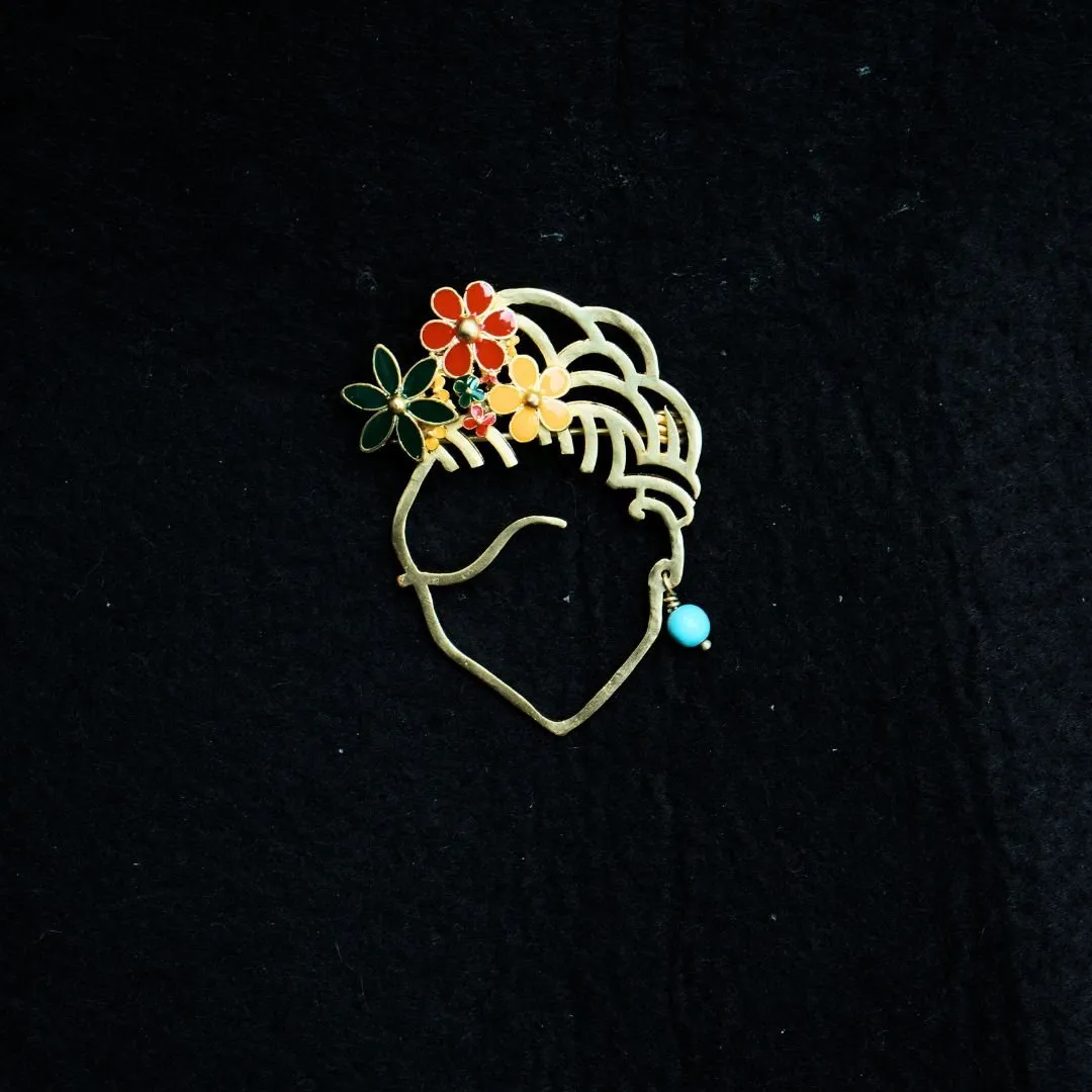 Frida Kahlo Brooch