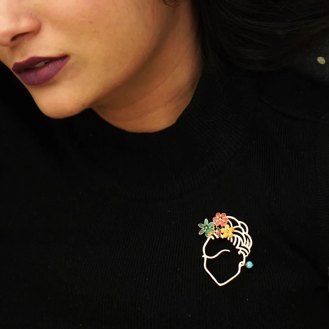 Frida Kahlo Brooch