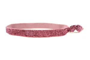 Glitter Dusky Rose Elastic Headband (SKU 5049 HB)