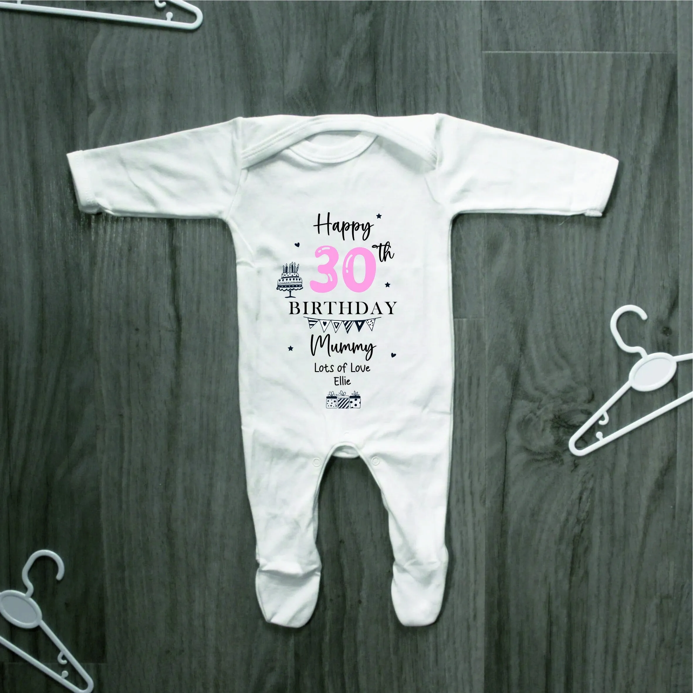 Happy 30th Birthday MUMMY BabyOutfit (First Birthday 1st Birthday Mummy Mum Birthday l New Mum Gift)