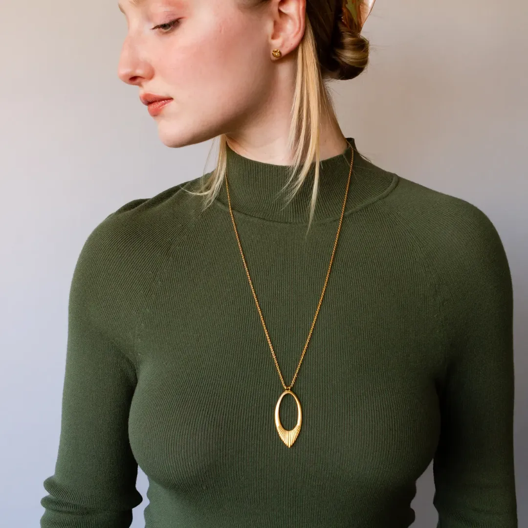 Large Vermeil Helios Necklace