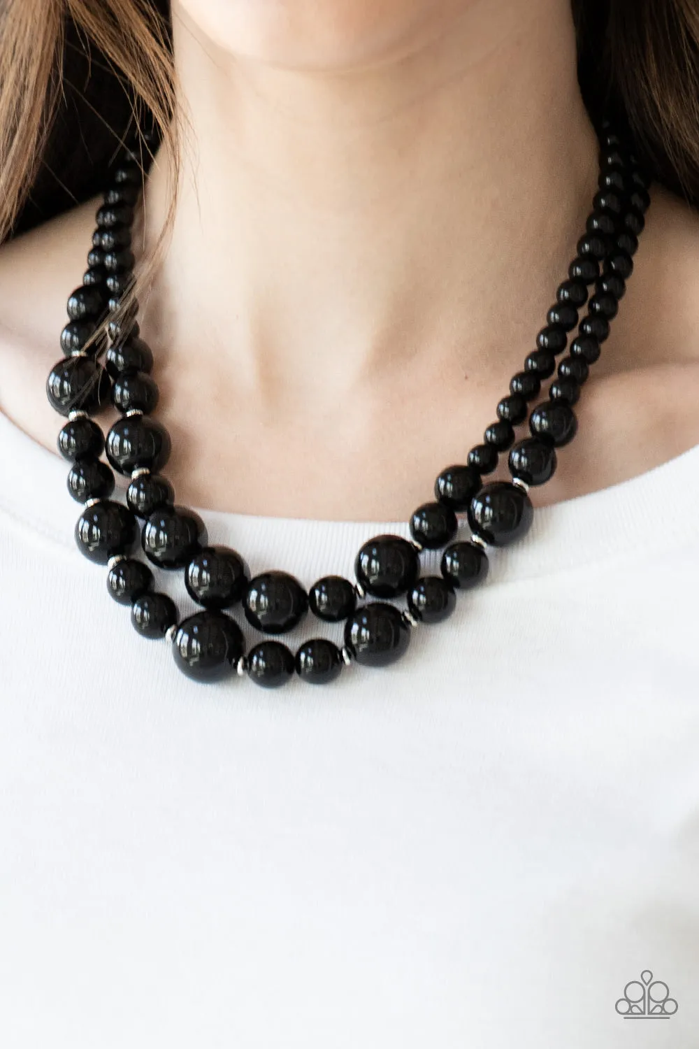 Necklace The More The Modest - Black N347