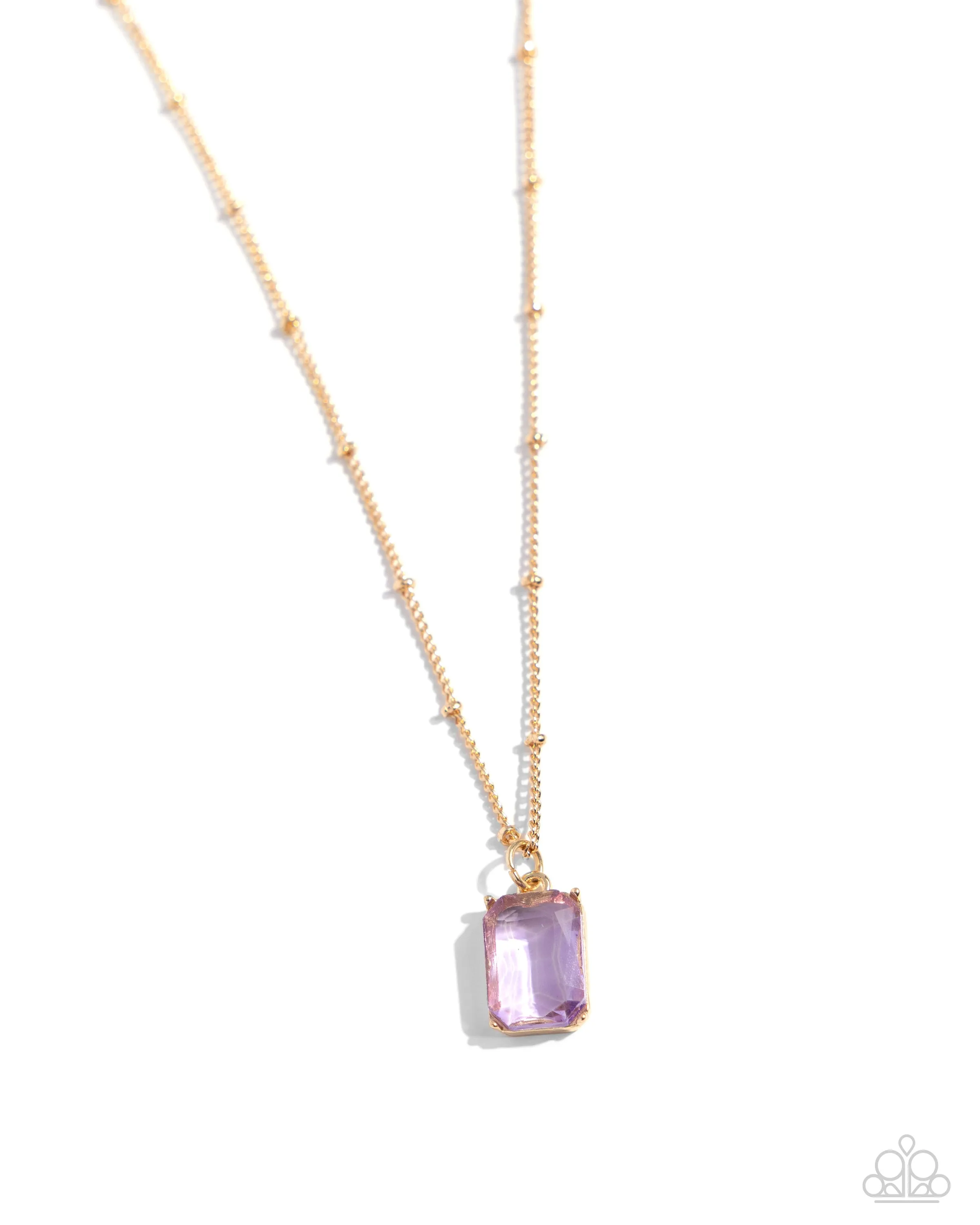 Necklaces Suave Simplicity - Purple N066