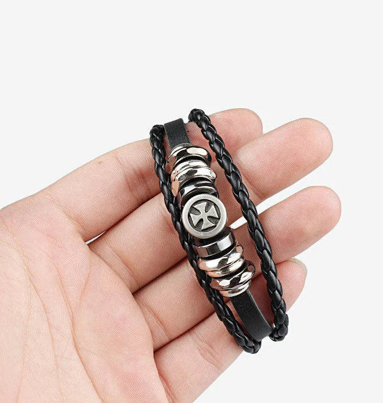 New Coming Cross Bracelet New Fashion Men Women Bracelets Genuine Leather Bracelet