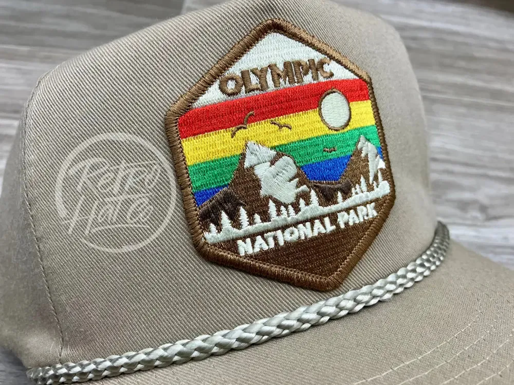 Olympic Nat’l Park Patch on Tan Rope Hat