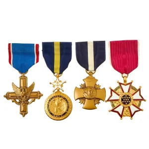 Original U.S. Cold War Era Medal Grouping Featuring Navy Cross and Distinguished Service Cross by Lordship Industries - 4 Medals