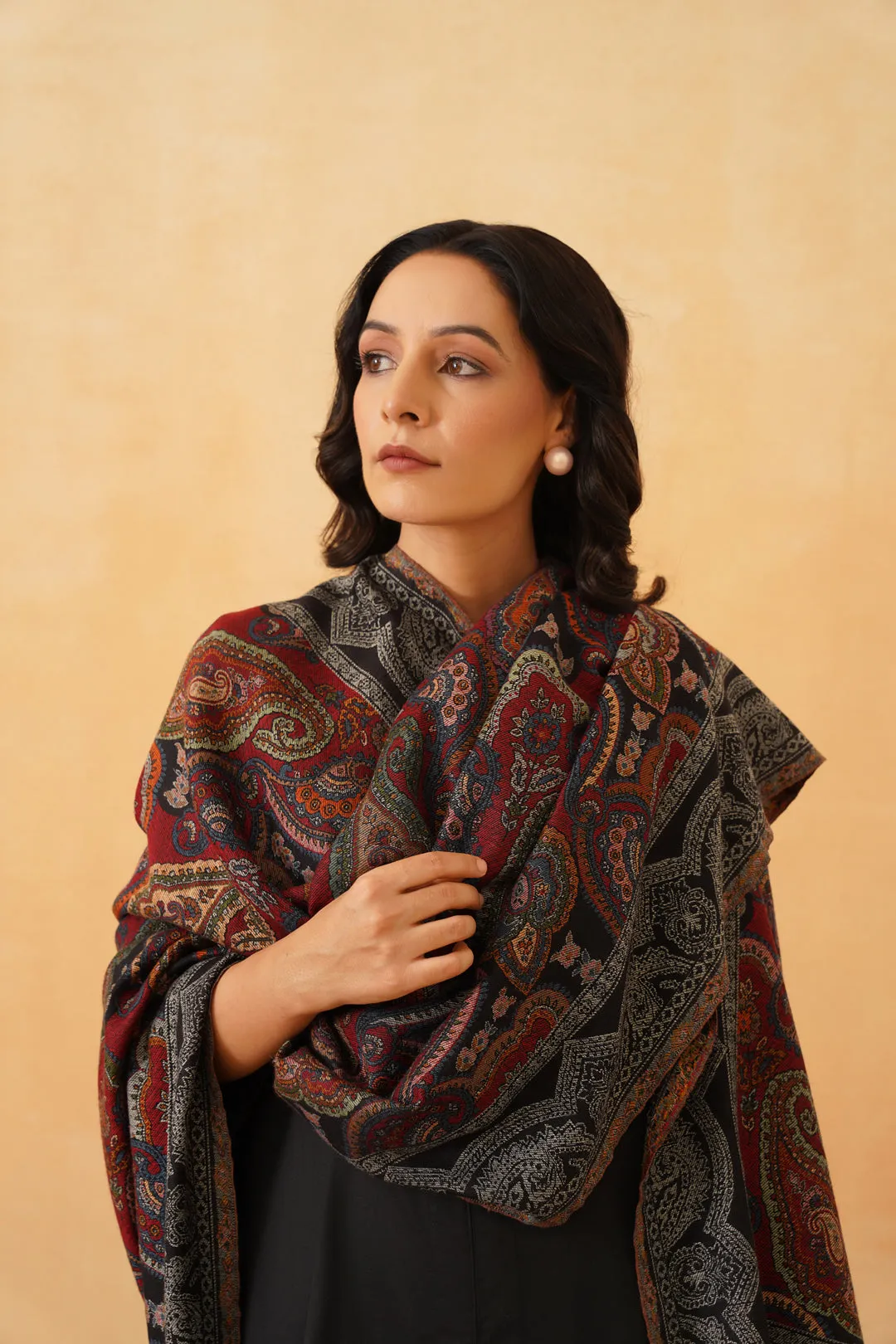 Paisley Indo Western Shawl for Women