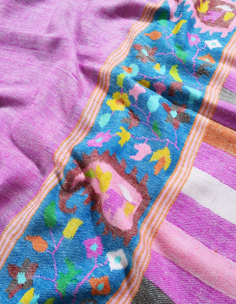 pink kani pashmina stole 8233