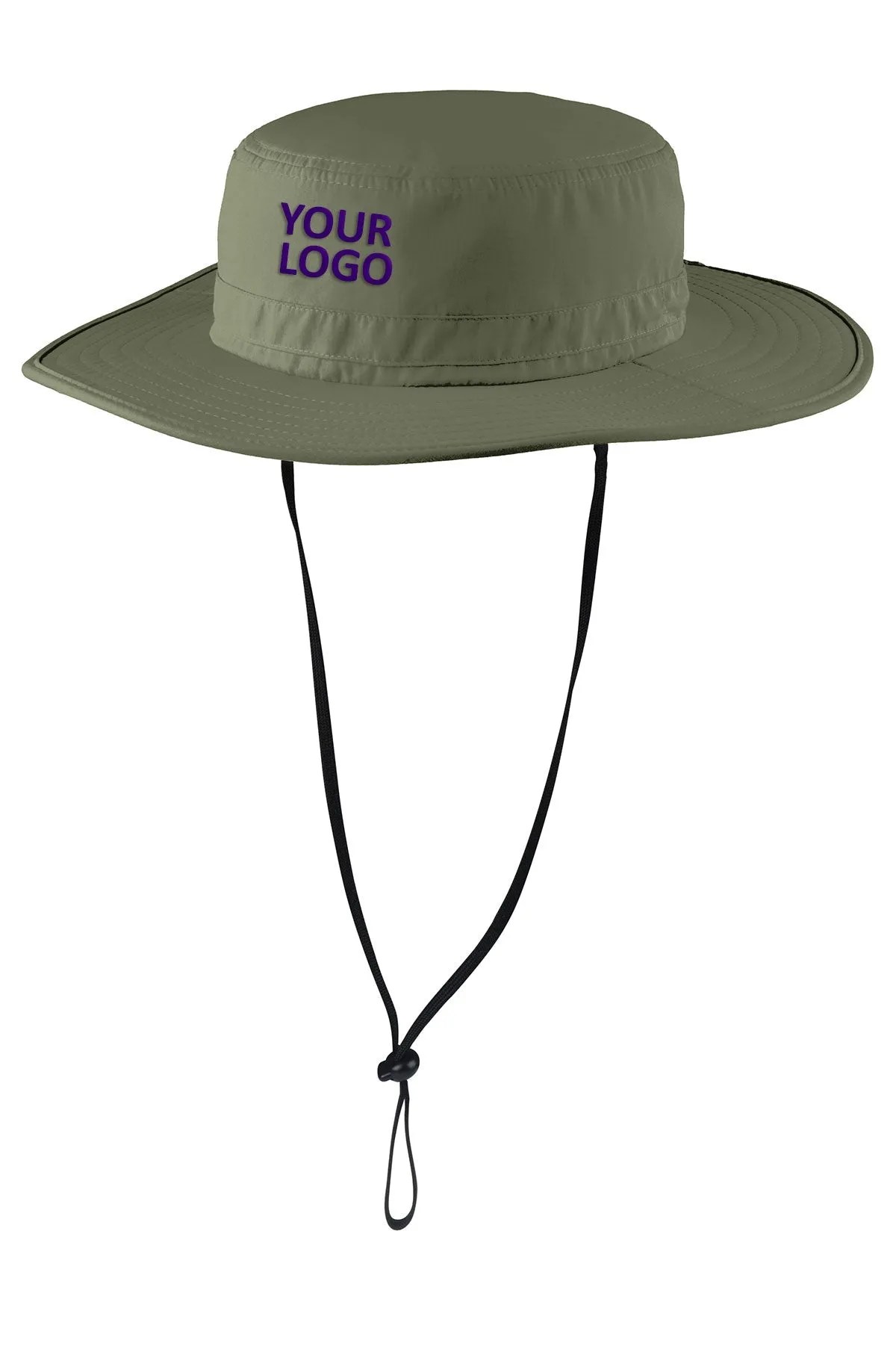 Port Authority Outdoor Wide-Brim Customized Hats, Olive Leaf