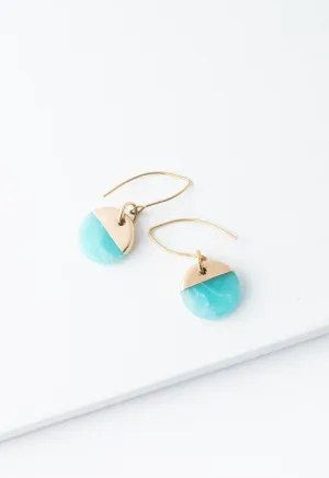 Refresh Earrings in Aqua