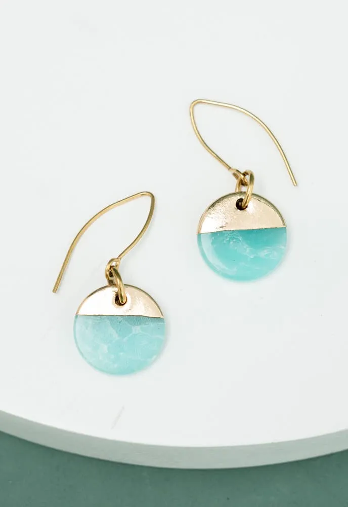 Refresh Earrings in Aqua