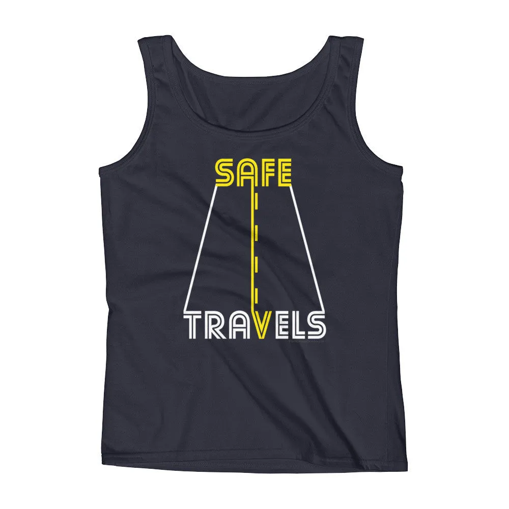 Safe Travels Fitted Tank Top