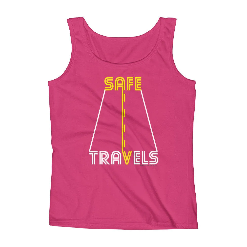 Safe Travels Fitted Tank Top