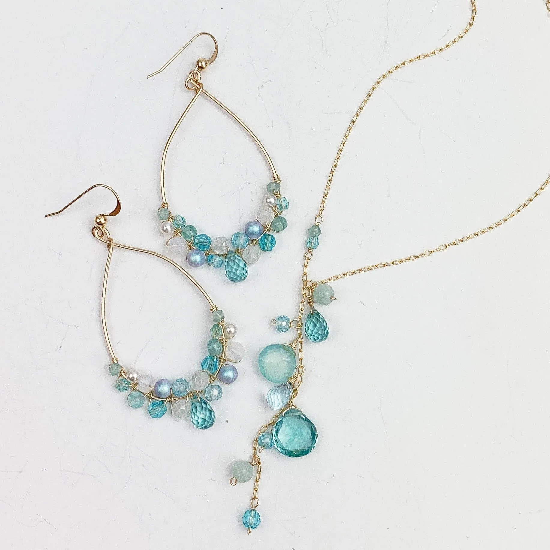 Seaglass Serenity: Aqua Quartz Collection