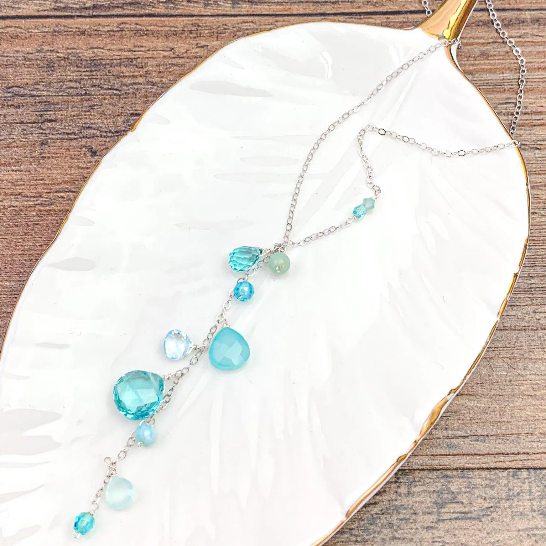 Seaglass Serenity: Aqua Quartz Collection