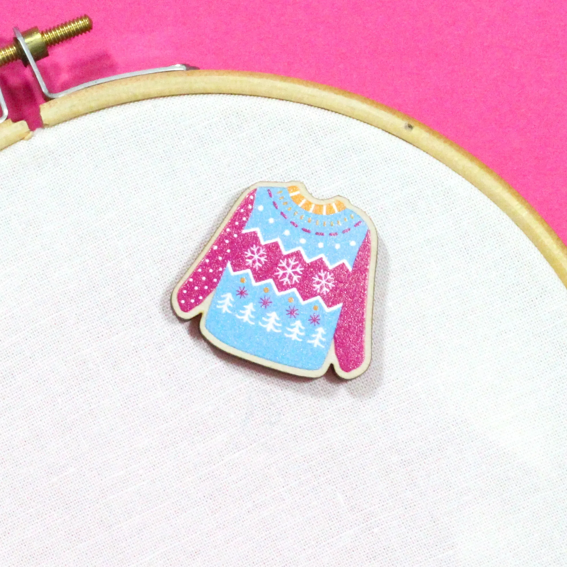 SECONDS Christmas Jumper Needle Minder