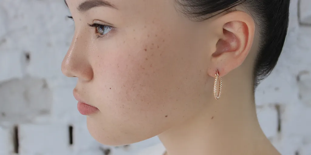 Single Skull Hoop Earrings