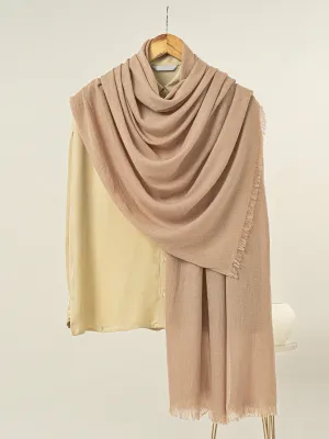 Solid Pashmina - Peach Pink