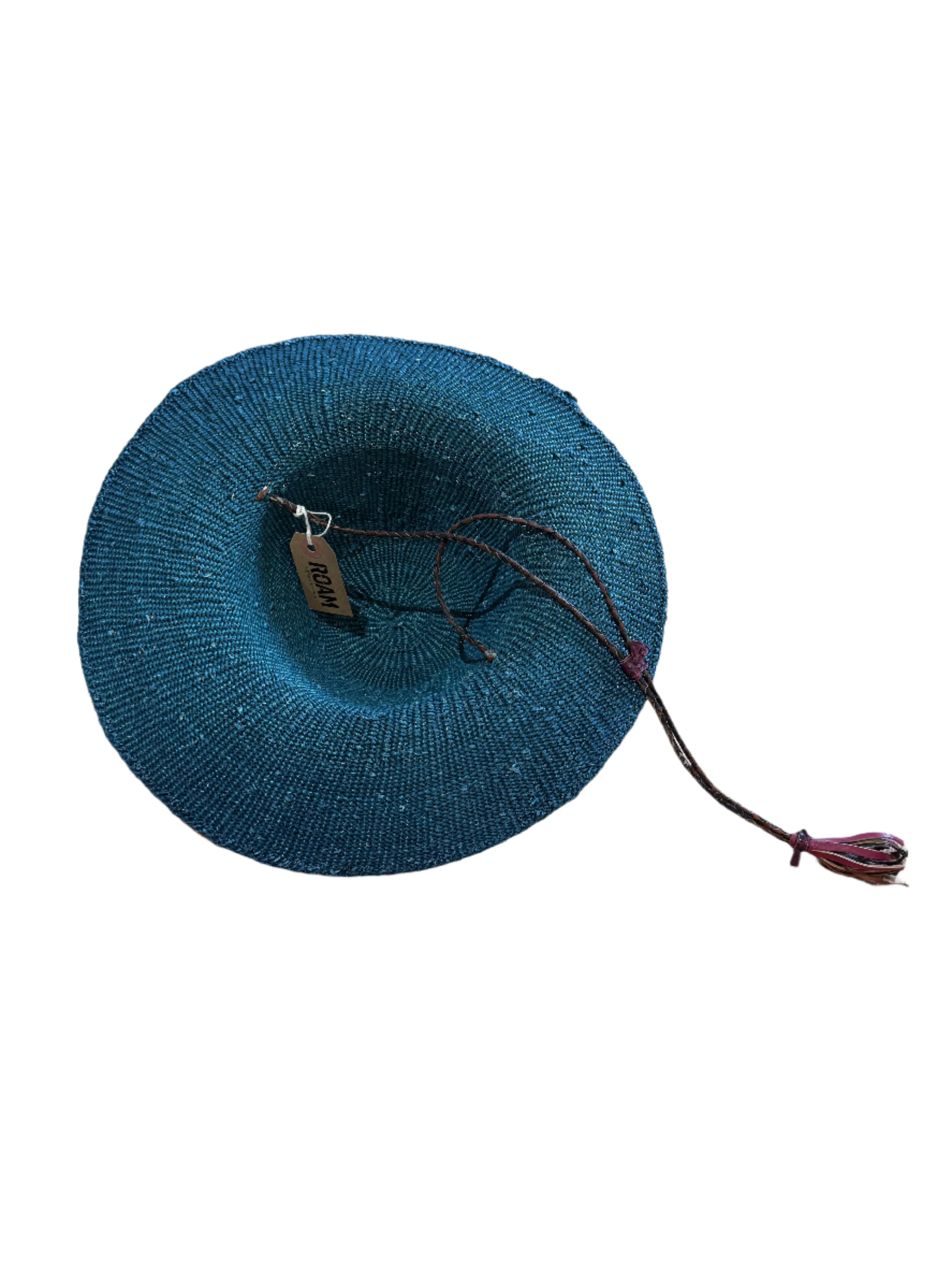 Teal Straw Hat