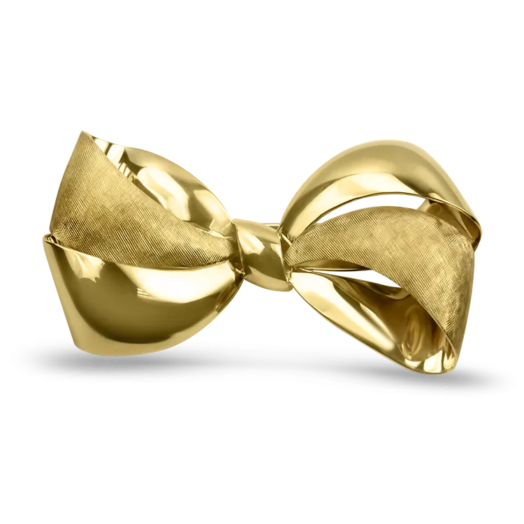 Tiffany & Co. Estate 14K Yellow Gold Bow Brooch