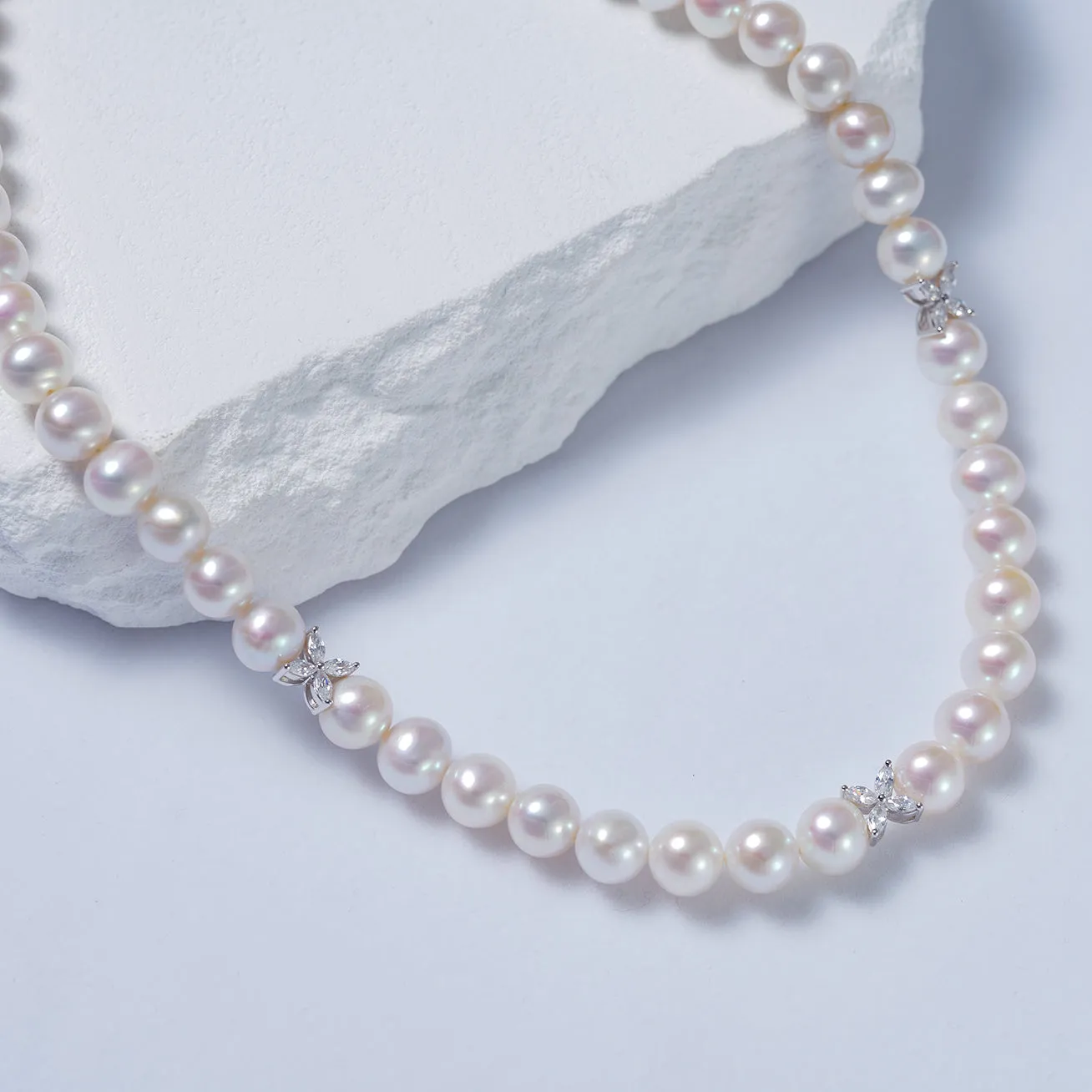 Top Grade Freshwater Pearl Necklace WN00625 | EVERLEAF