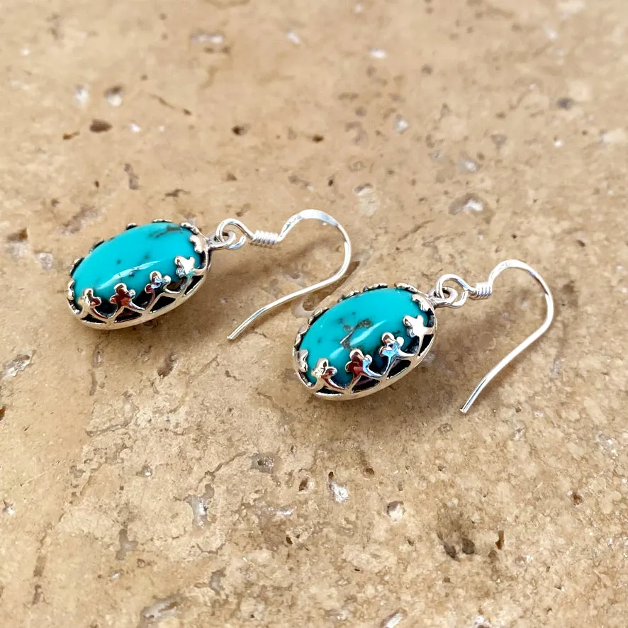 Turquoise Earrings - Lace