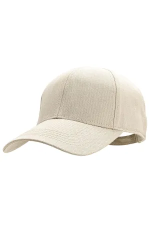 Unisex Zayne Cotton Ball Cap  |  Natural Modern Herringbone